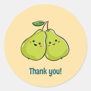 Adesivo Pears Diz Obrigado