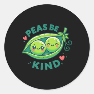 Adesivo Peas Seja Bonito - Pea Pun Engraçado