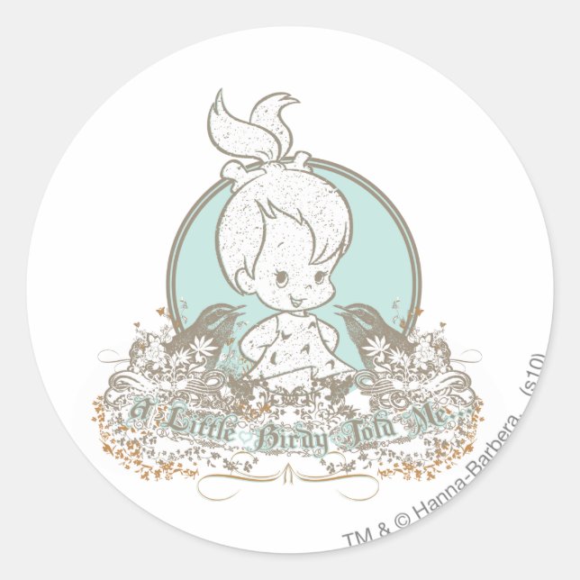 Adesivo Pebolhas Um Pouco De Birdy Me Disse (Frente)