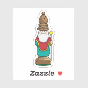 Adesivo Peça de xadrez Bishop Chess