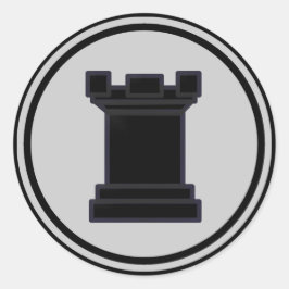 Adesivo Peça de Xadrez Black Rook