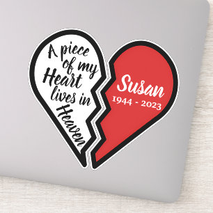 Adesivo Peça Memorial do meu Coração vive no Céu