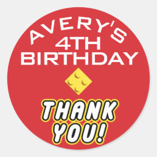 Adesivo Peças Coloridas da FESTA BLOQUEIO Personalizada Ob