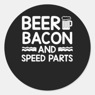 Adesivo Peças da velocidade do bacon da cerveja da cara