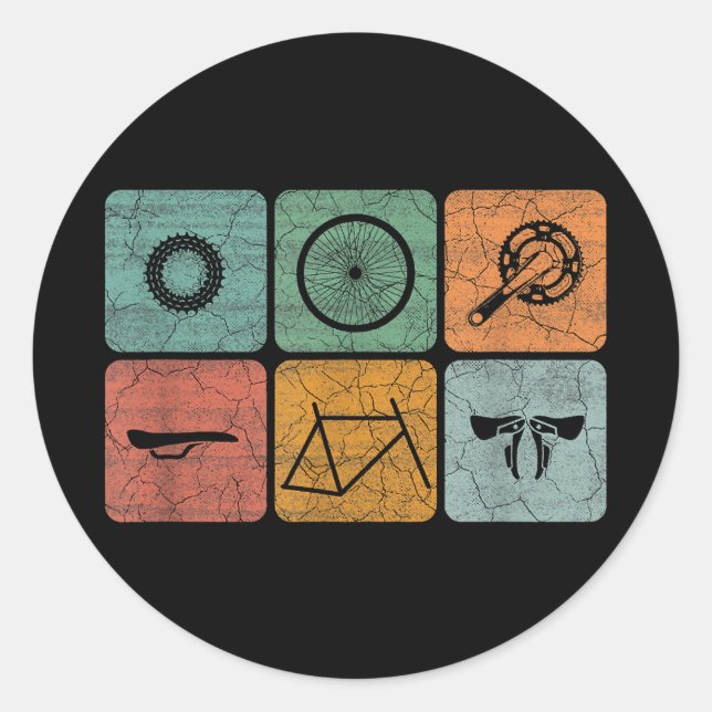 Adesivo Peças De Bicicleta De Bicicleta De Bicicleta De Bi (Frente)