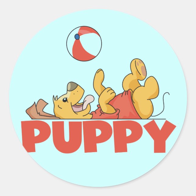 Adesivo Peças de Puppy Camisetas e presentes (Frente)