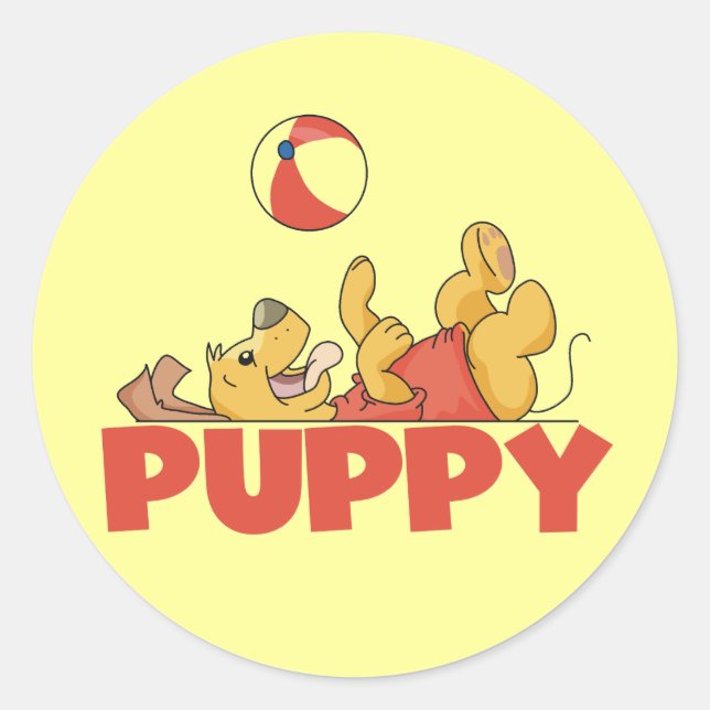 Adesivo Peças de Puppy Camisetas e presentes (Frente)