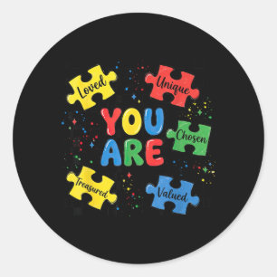 Adesivo Peças de Puzzle Escolhidas Amadas Únicas Professor