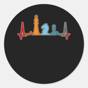 Adesivo Peças de xadrez para jogos de Conselho de pulsaç