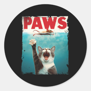 Adesivo Peças Paródia Gato Rato Humorístico Perseguindo Ra