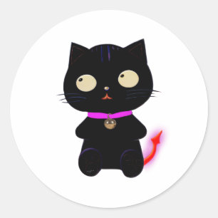 ADESIVO PEDAÇO DE GATO DE DEMÔNIO