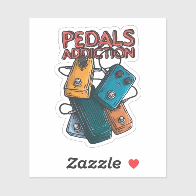 Adesivo Pedals addiction (Folha)