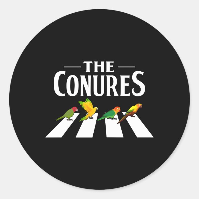 Adesivo Pedestre De Papagaio Sun Conure Para Proprietário  (Frente)