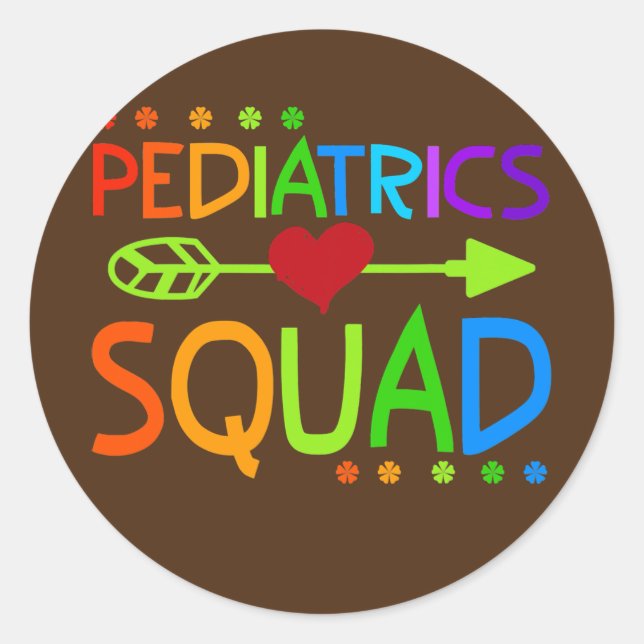 Adesivo Pediatria Squad Peds Registrou Enfermeira School (Frente)