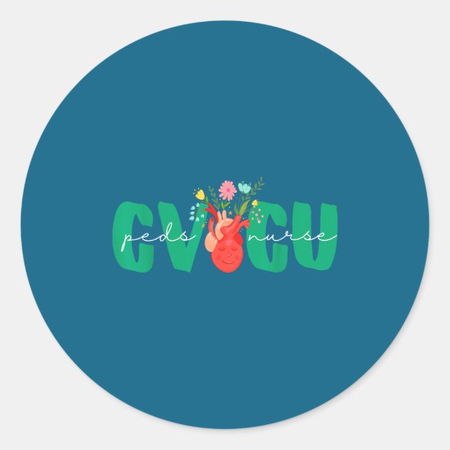 Adesivo Pediatric Cvicu Nurse Cardiovascular Intensive Car (Frente)