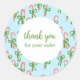 Adesivo PEDIDO OBRIGADO AO Feriado Personalizado do Xmas C