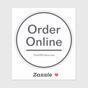 Adesivo Pedido Online - Decência da Janela