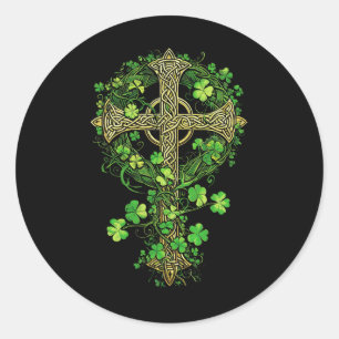 Adesivo Pedra De Rua De Vestuário Da Cruz Celular Irlandes