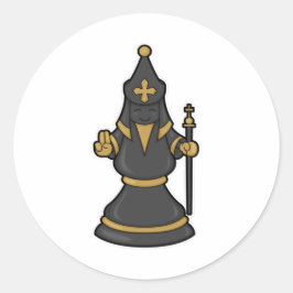 Adesivo Pedra de xadrez Bishop no Chess com Funcionarios