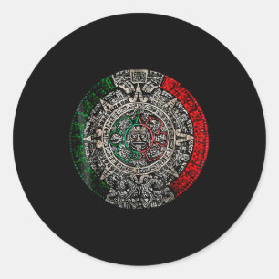 Adesivo Pedra do Sol do Calendário Asteca Arte Mexicana Es