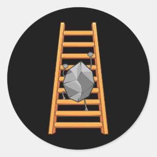 Adesivo Pedra Engraçada de Escalada para Homens Mulheres E