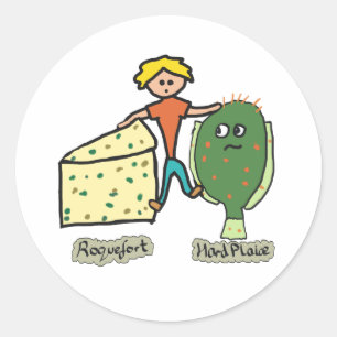 Adesivo Pedra Engraçada de Queijo e Duro