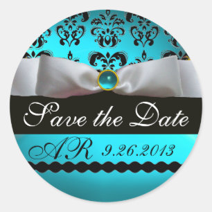 Adesivo Pedra preciosa PRETA & BRANCA do MONOGRAMA da FITA