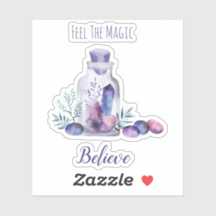 Adesivo Pedras preciosas dos cristais do cosmos do