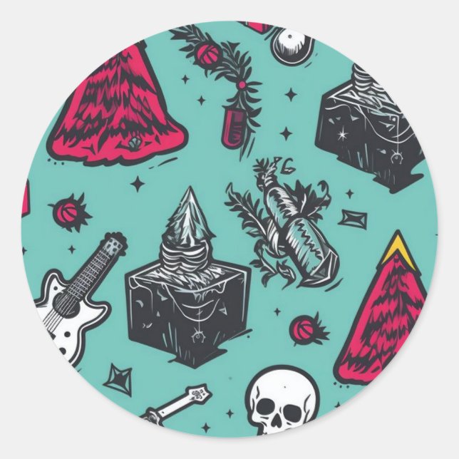 Adesivo Pedreiros do crânio (Frente)