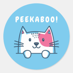 Adesivo Peekaboo Cat