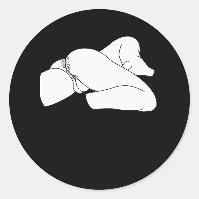 Adesivo Peekaboo Clássico Engraçado (Frente)