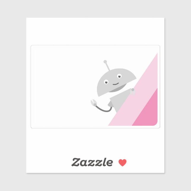 Adesivo Peeking Mia - rosa (Folha)