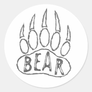Adesivo Pegada de Urso 