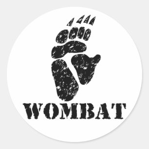 Adesivo Pegada de Wombat