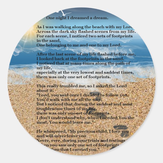 Adesivo Pegadas na areia (Frente)