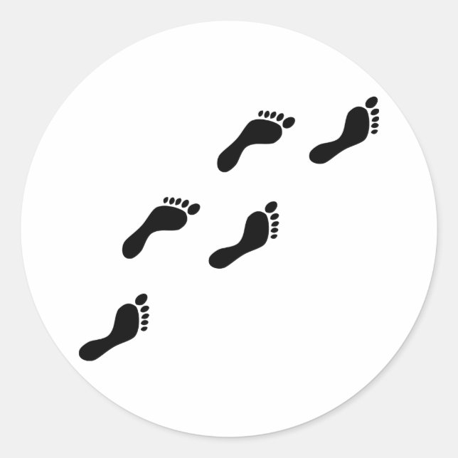 Adesivo pegadas pretas (Frente)