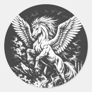 Adesivo Pégaso — Arauto Alado da Tempestade