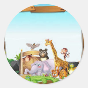 ADESIVO PEGATINA ANIMALES DE LA SELVA
