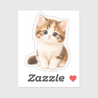 Adesivo Pegatina Gatito Kawaii Adorable