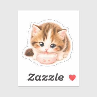 Adesivo Pegatina Gatito Kawaii Adorable