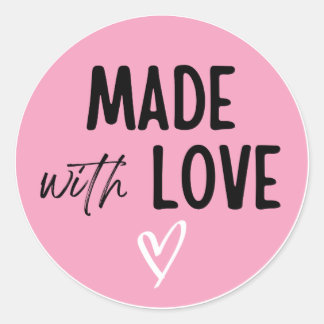 Adesivo Pegatina hecha con amor ideal para pequeña