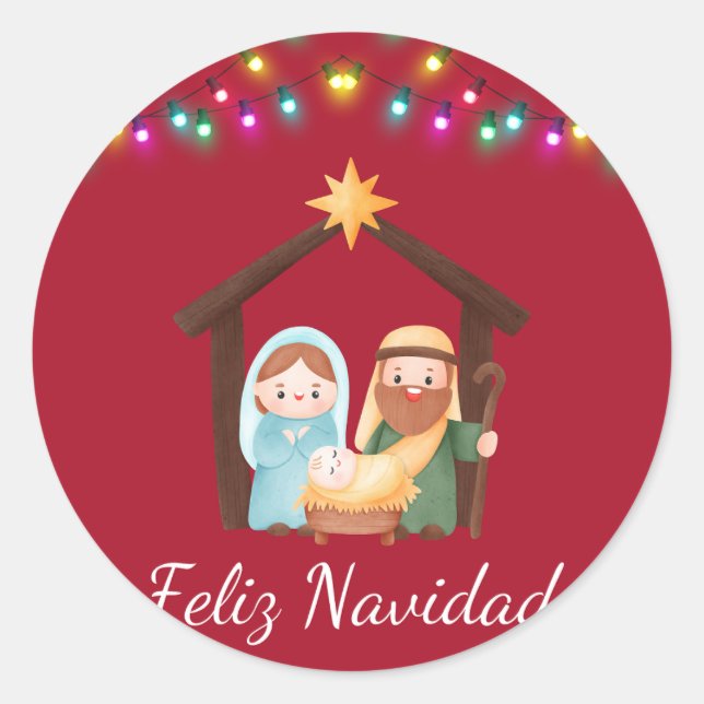 Adesivo Pegatina nacimiento navidad (Frente)