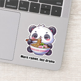 Adesivo Pegatina Osito Panda Comiendo