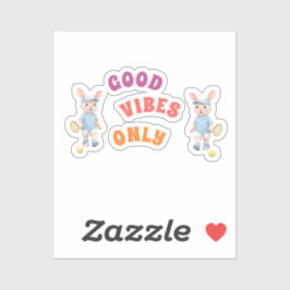 Adesivo Pegatina Ovalada Cute Bunny School Name Label