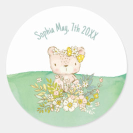 Adesivo Pegatina redonda de la colección Little Bear