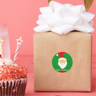 Adesivo Pegatina Redonda - Santa Claus