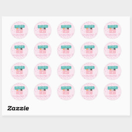 Adesivo Pegatina Redonda Stickers para regalos