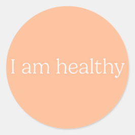 Adesivo Pegatinas I am healthy
