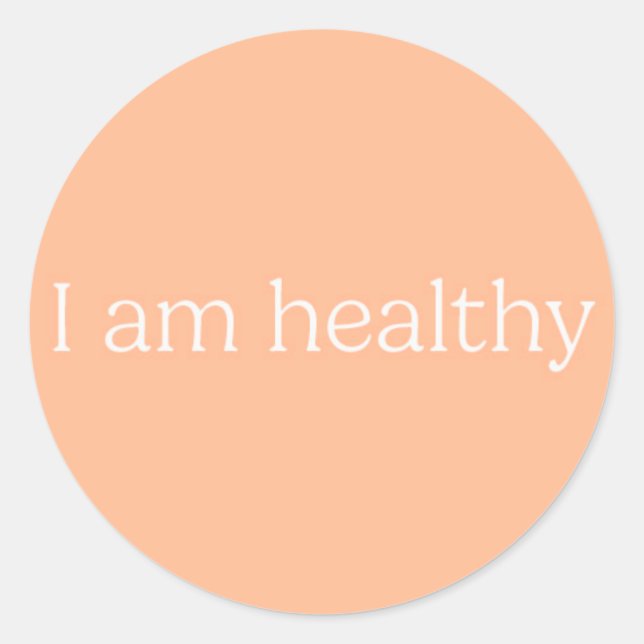 Adesivo Pegatinas I am healthy (Frente)
