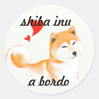Adesivo Pegativa shiba inu